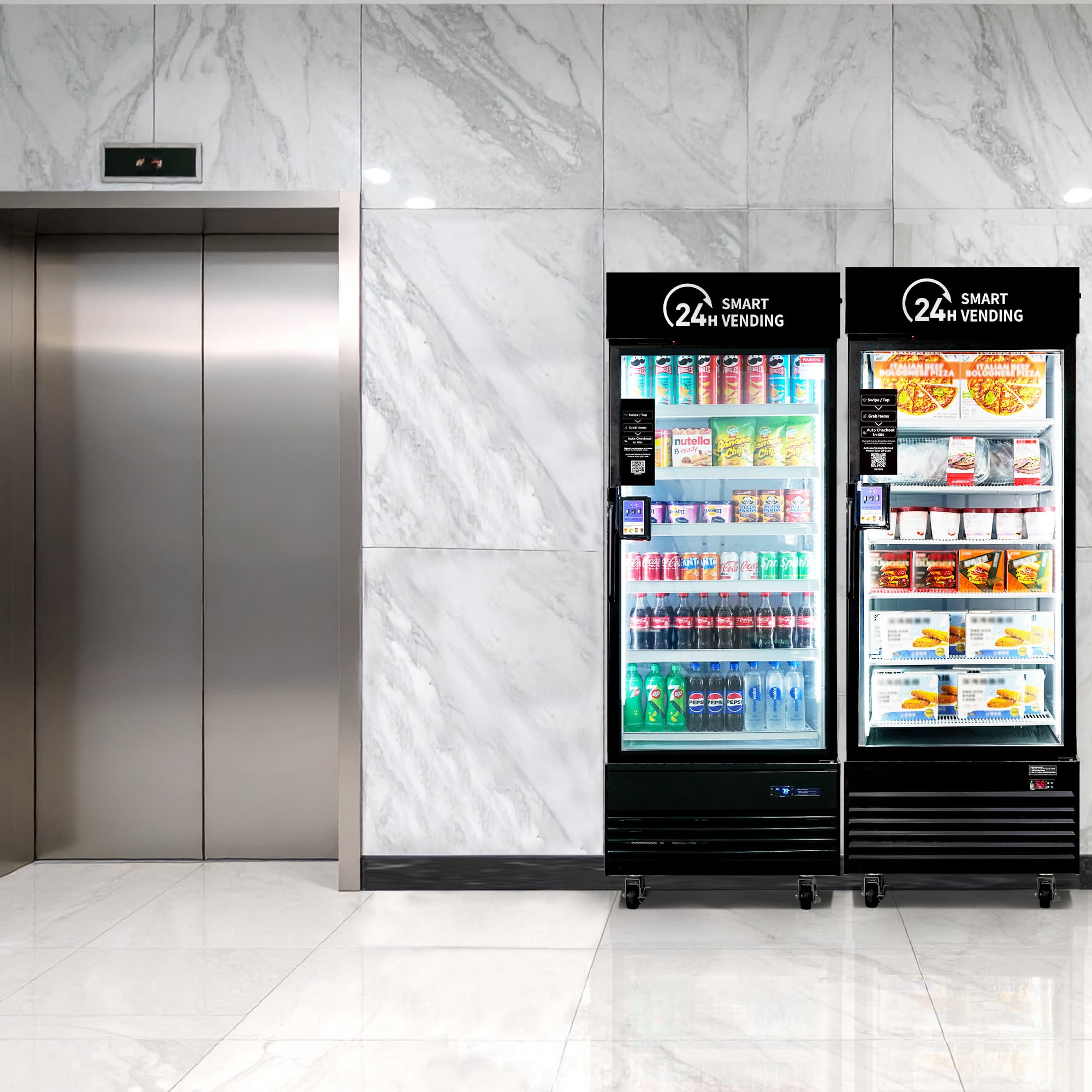 HAHA vending machine in Elevator area