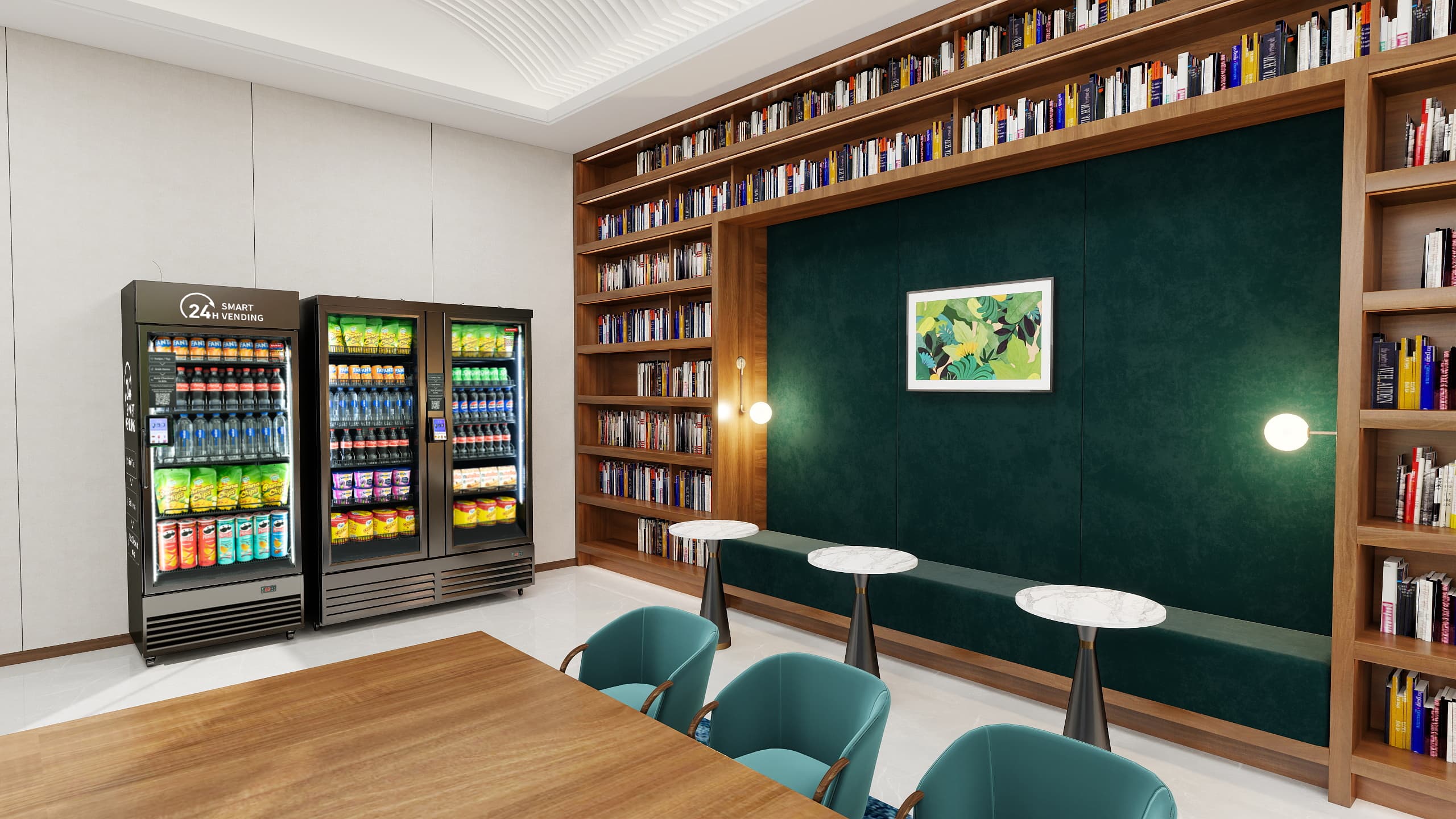 HAHA vending machine in Library