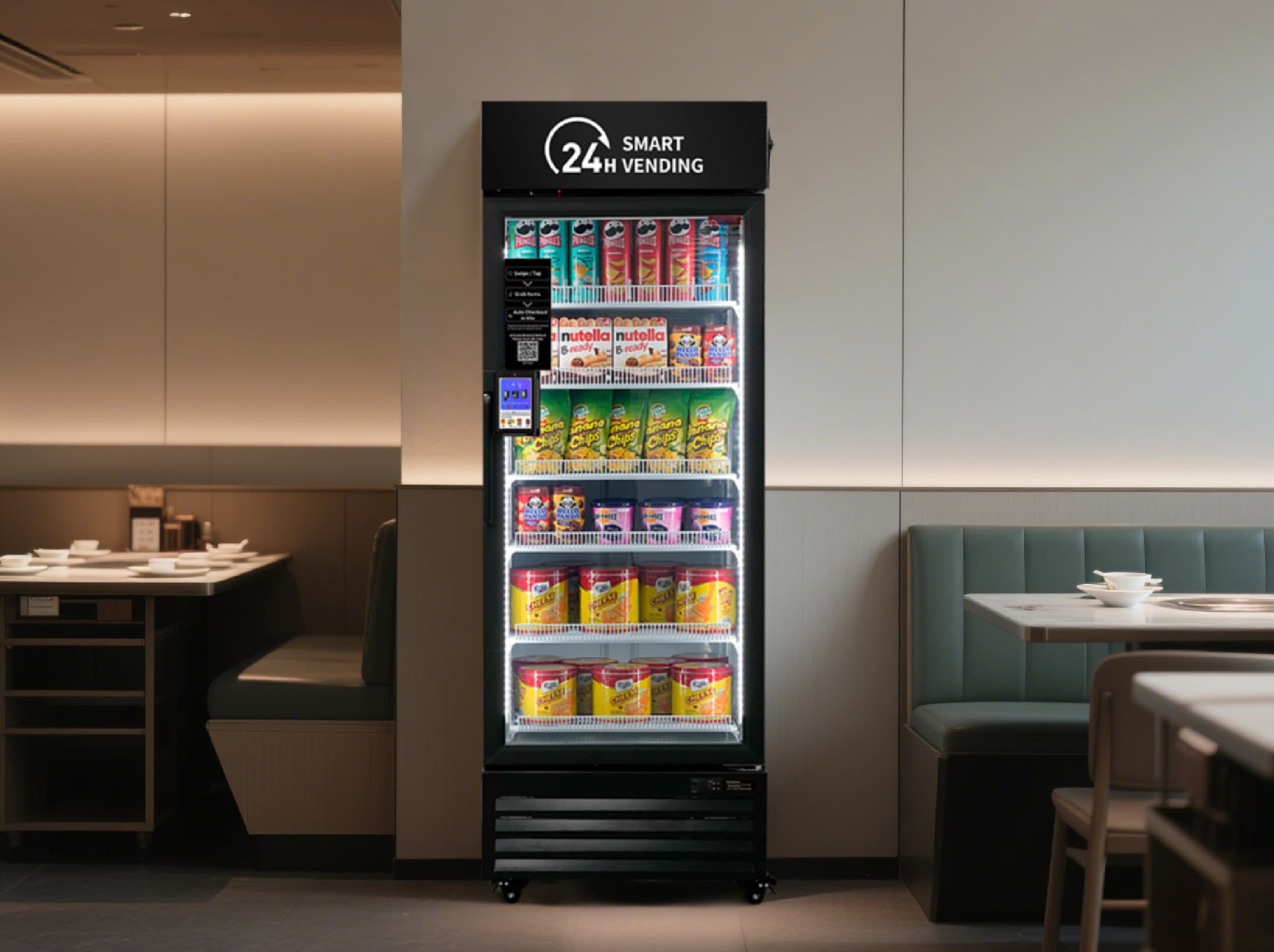 HAHA vending machine in Restaurant